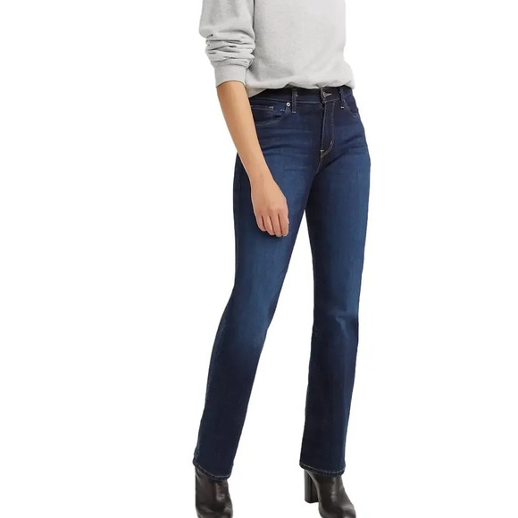 Levi’s Sz 6 Classic Dark Wash Bootcut Jeans. Mid-Rise, slim fit EUC - Picture 1 of 15